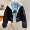 追跡付プラダ Re-Nylon クロップド ダウンジャケット 偽物 2色 puh23438 - 画像 (4)