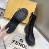 即発送 フェンディ レザーストレッチファブリック バイカーブーツ fea59032 - 画像 (9)