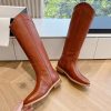 高級ブランド サンローラン HUNT フラット レザー 偽物 ロング ブーツ Sas77635 - 画像 (4)
