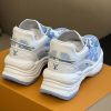 即発送 ルイヴィトン スニーカー《RUN 55》ブルー デニム ロゴ vuv73612 - 画像 (4)