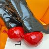 最新でオシャレ ロエベ レザーバルーン装飾ハイヒール スーパーコピー loo07094 - 画像 (5)
