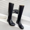 素敵な ロエベ カーフレザー ロングブーツ loo57238