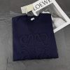 追跡付き 安いロエベ 偽物 ウール アナグラムセーター ニット 紺 low41144 - 画像 (3)