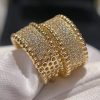 絶対欲しい！Van Cleef&Arpels 偽物 ペルレ クローバー ピアス ダイヤ ゴールド vax02903 - 画像 (3)