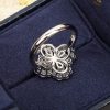 ハリーウィンストン リング コピー 指輪 ミニループ フルモチーフ プラチナシルバー Pt950 ダイヤモンド inu72902 - 画像 (3)