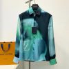 【24SS】ルイヴィトン プリントシルク混シャツ 偽物 1AFAUX - 画像 (6)