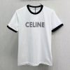 速達発送セリーヌ コットンジャージー ルーズ 半袖 Tシャツ 偽物 2色 Ceh33559 - 画像 (6)