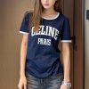 速達発送セリーヌ PARIS 70S クラシックフィット Tシャツ コピー Cen67851 - 画像 (2)