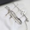 すぐ届く ゴローズ モンテカルロ 偽物 シルバー925 金爪フェザーネックレス、イーグルメタル シルバーフェザー ネックレス 送料無料 goi36987 - 画像 (2)