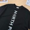 お洒落モンクレール ウォーターペイント ロゴ ダブルエッジ Tシャツ フェイク 2色 mop85389 - 画像 (3)