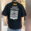 ★日本!!人気！ルイヴィトン フェイク コットンショートスリーブ クルーネック Tシャツ vua17758 - 画像 (4)