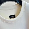 フェンディ コピー メイドイン フェンディ レタリング刺繍 コットンTシャツ FY1291A - 画像 (4)