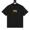 激安価格！フェンディ 偽物 ロゴ プリント コットン T シャツ fep44337