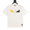 フェンディ コピー バッグ バグズ ロゴ コットン Tシャツ fes47968 - 画像 (3)