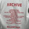 バレンシアガx ARCHIVEコラボロゴ ショートスリーブTシャツ bae40539 - 画像 (4)