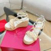 稀少ヴァレンティノ GARAVANI ウェッジサンダル パロディ 4色 Vuw63204 - 画像 (7)
