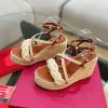稀少ヴァレンティノ GARAVANI ウェッジサンダル パロディ 4色 Vuw63204 - 画像 (9)