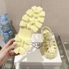 プラダ モノリスラバーサンダル コピーロゴ厚底ストラップミュール 1X853M3L - 画像 (9)