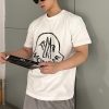 n級 おすすめモンクレール ロゴ Tシャツ 半袖 コットン パロディ mod84988 - 画像 (2)