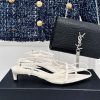 ジルサンダー レザー ストラップ付き ヒール サンダル 激安/White Jie91041 - 画像 (2)