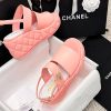 超希少！シャネル 厚底 サンダル 偽物 キルティング CCマーク she92114 - 画像 (3)
