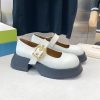 すぐ届 マルニ レザープラットフォームメリージェーンフラット コピー maj85691 - 画像 (3)