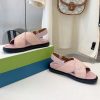マルニ バックル付き スリングバック サンダル 激安 ラフィア＆レザー mal49885 - 画像 (3)