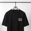 すぐ届ミュウミュウ コットンジャージー 半袖Tシャツ パチモン mys69041 - 画像 (2)