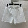 稀少ルイヴィトン 3Dモノグラム半袖Tシャツ コットン フェイク 上下セット vul39609 - 画像 (5)