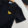 新作限定プラダ イエローロゴ Tシャツ 偽物&ブラック 98339 - 画像 (2)