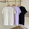 新色☆希少 モンクレール 偽物 ロゴ胸に刺繍Tシャツ 選べる3色 moz86999 - 画像 (2)