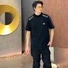 お洒落に♪モンクレール N級品 胸に刺繍ロゴ Tシャツ&ブラック moq47204