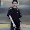 お洒落に♪モンクレール N級品 胸に刺繍ロゴ Tシャツ&ブラック moq47204 - 画像 (3)