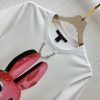 【遊び心あふれる☆】ルイヴィトン スパンコールウサギTシャツ偽物 1AFTRW - 画像 (4)
