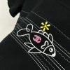 ☆超人気☆シャネル 半袖 Tシャツ コピー刺繍☆黒 白 sho88422 - 画像 (4)