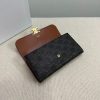 セリーヌ コピー ラージ トリオンフ フラップウォレット 二つ折り長財布 PVC レザー ダークブラウン Ceq17479 - 画像 (5)