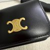 ★日本!!人気！セリーヌ コピー Triomphe カーフスキン コンパクトウォレット 財布 10K623DPV - 画像 (5)