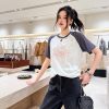 高品質 サンローラン プリント ツートーン コットンジャージー Tシャツ コピー Sah16645 - 画像 (2)