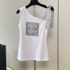 エレガントで肩のリボンが可愛い シャネル CCロゴ トップ shu11735