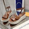 お洒落に♪ルイヴィトン Isola ウェッジサンダル 偽物 vui56699 - 画像 (5)