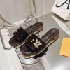 【お洒落☆シンプル】ルイヴィトン LVゴールドバックル サンダル コピー vua09138 - 画像 (6)