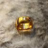 送料込 クロムハーツ フローラルクロスリング 偽物 パヴェダイヤ 22K Kub49956 - 画像 (3)