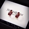 ★日本!!人気！サンローラン 偽物 エナメルバーガンディ＆ゴールド ピアス Sar87631 - 画像 (2)