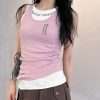 《大人気》クロムハーツ サイド ロゴ タンクトップ ヴァーティカルロゴ プリント Kuy48366