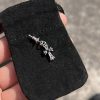 クロムハーツ  CH CROSS ベイビーファットピアス with ダイヤ Kuv59003 - 画像 (3)