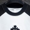 おすすめクロムハーツ カラーブロック クロスレザー 半袖Tシャツ 偽物 Kuv16498 - 画像 (4)