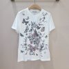 送料込ディオール 蝶×花柄 Tシャツ 偽物 トワル ドゥ ジュイ メキシコ コットン 2色 dek64390 - 画像 (2)
