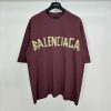 売上総額１位！バレンシアガ n級品 TAPE TYPEロゴ 半袖 Tシャツ baz63564