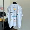 大人気!バレンシアガ マルチロゴプリント 半袖 Tシャツ パロディ 2色 bap30867 - 画像 (2)