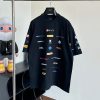 大人気!バレンシアガ マルチロゴプリント 半袖 Tシャツ パロディ 2色 bap30867 - 画像 (6)